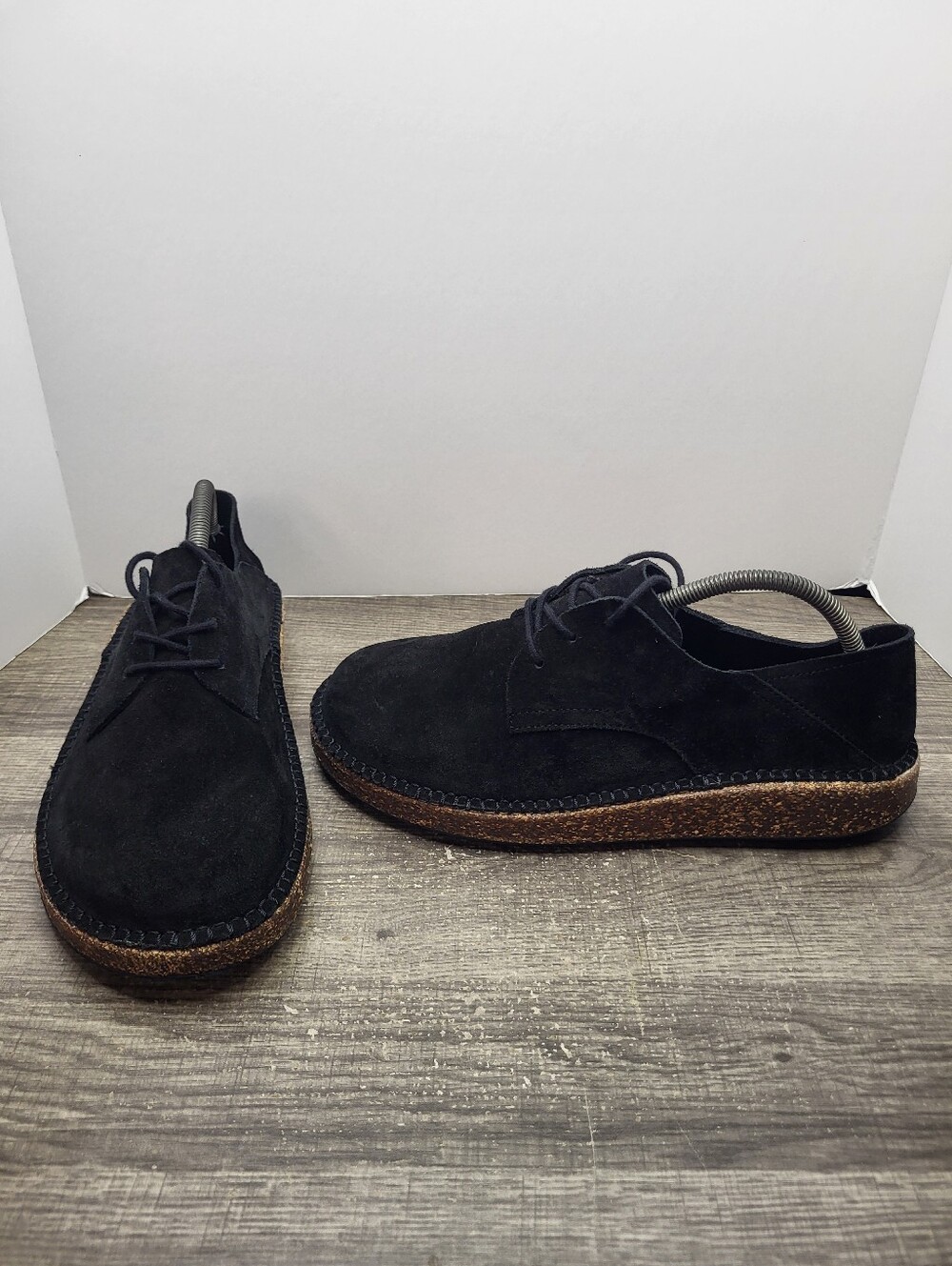 Birkenstock Gary Black Suede Lace-Up Casual Shoes Mens US 9 EU 42 Wms 11